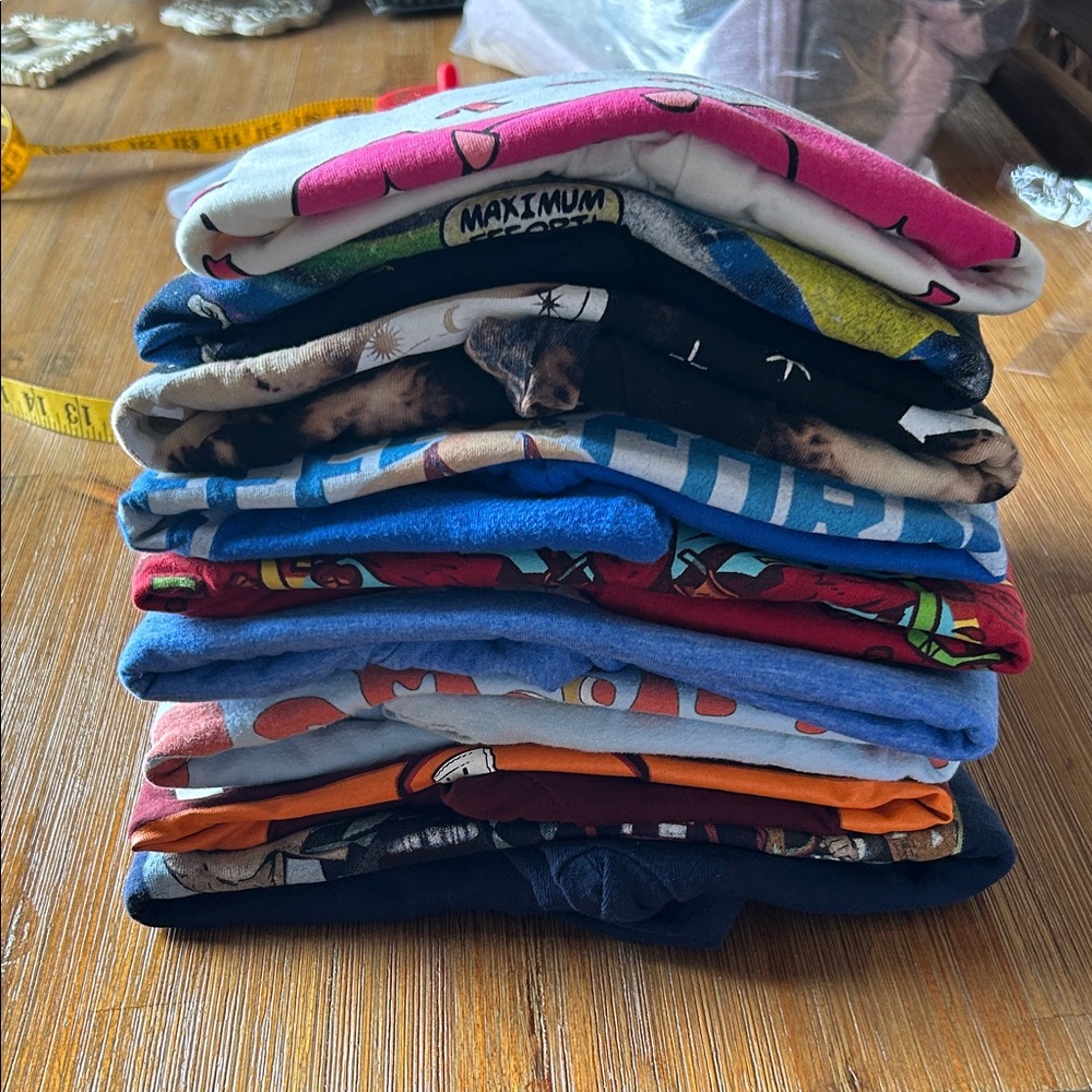 HUGE MYSTERY 9 Piece Tshirt BUNDLE